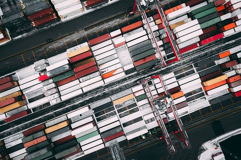 Container Hafen Handel Lieferung 